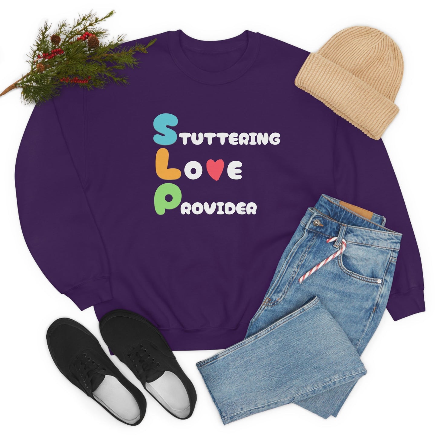 Stuttering Love Provider SLP Sweatshirt