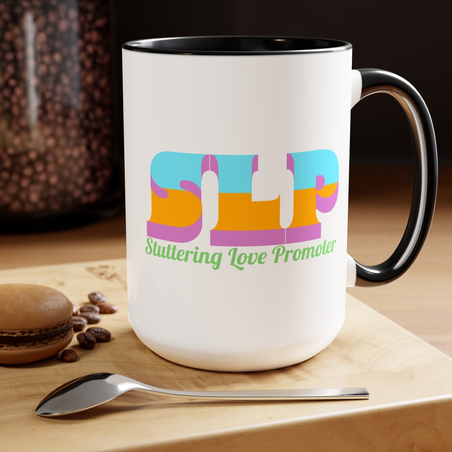 Stuttering Love Provider SLP 15oz Two-Tone Mug