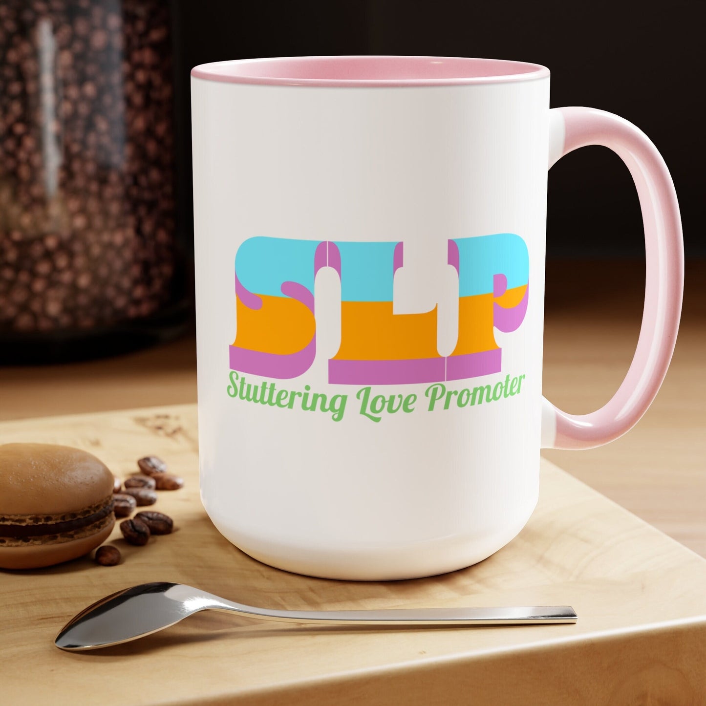 Stuttering Love Provider SLP 15oz Two-Tone Mug