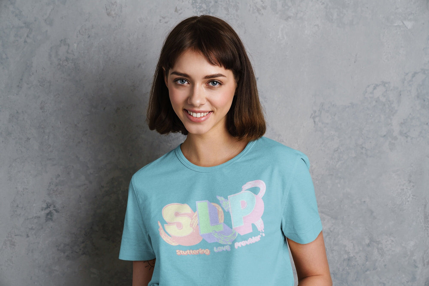 SLP Stuttering Love Provider Pastel T-shirt