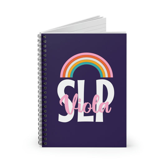 Custom Rainbow SLP Spiral Notebook