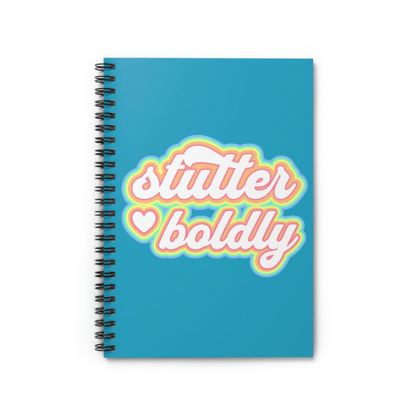 Stutter Boldly Retro Text Notebook