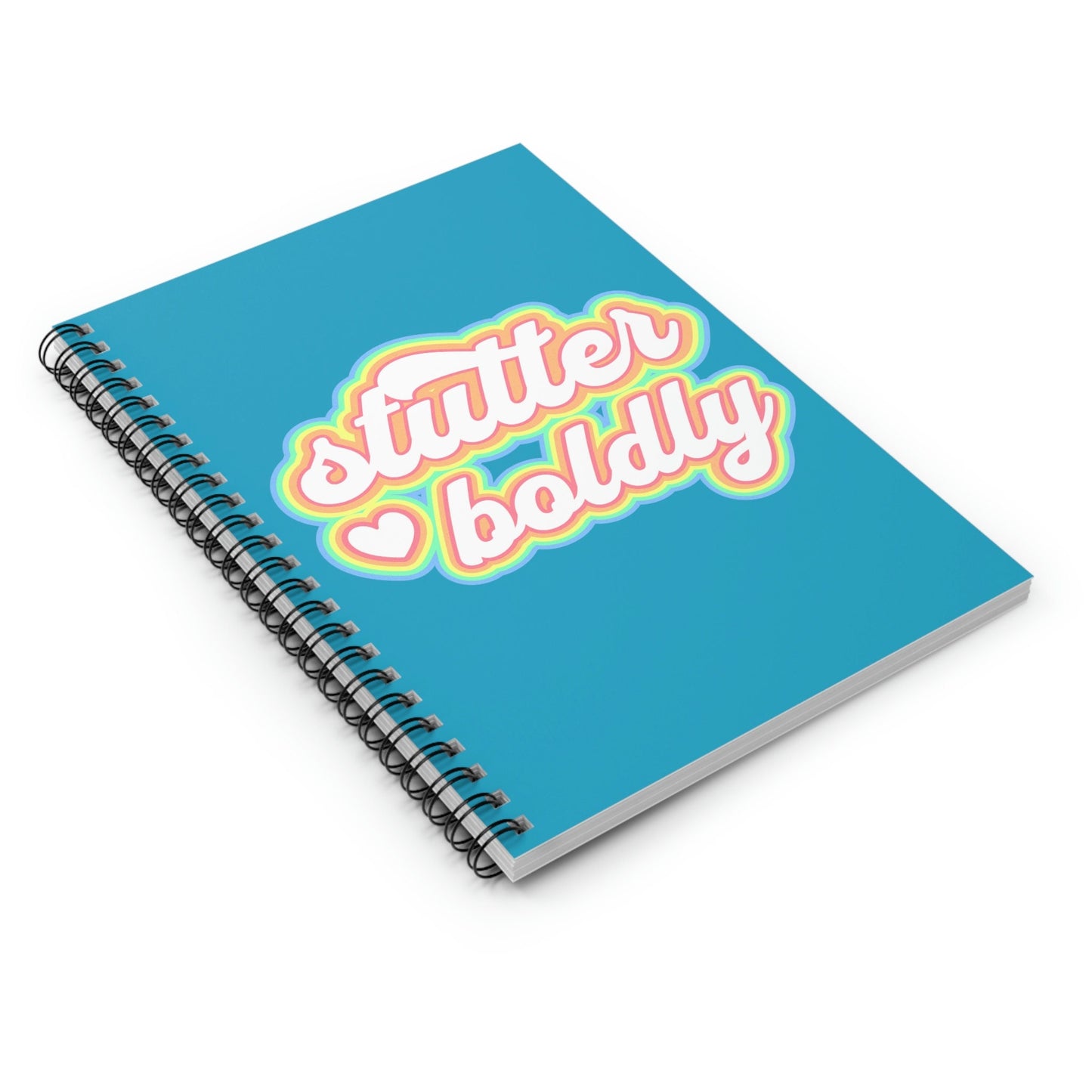 Stutter Boldly Retro Text Notebook