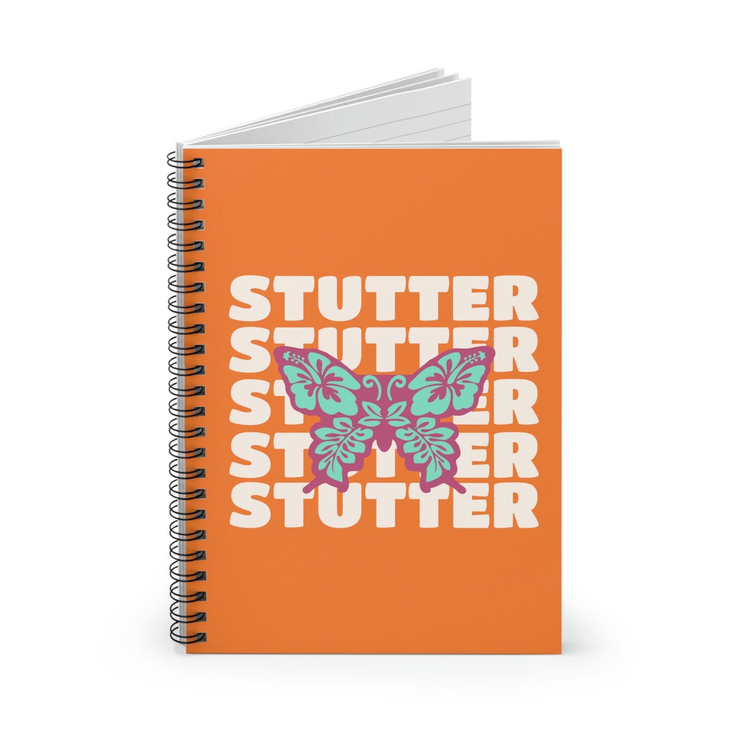 Stutter Butterfly Spiral Notebook
