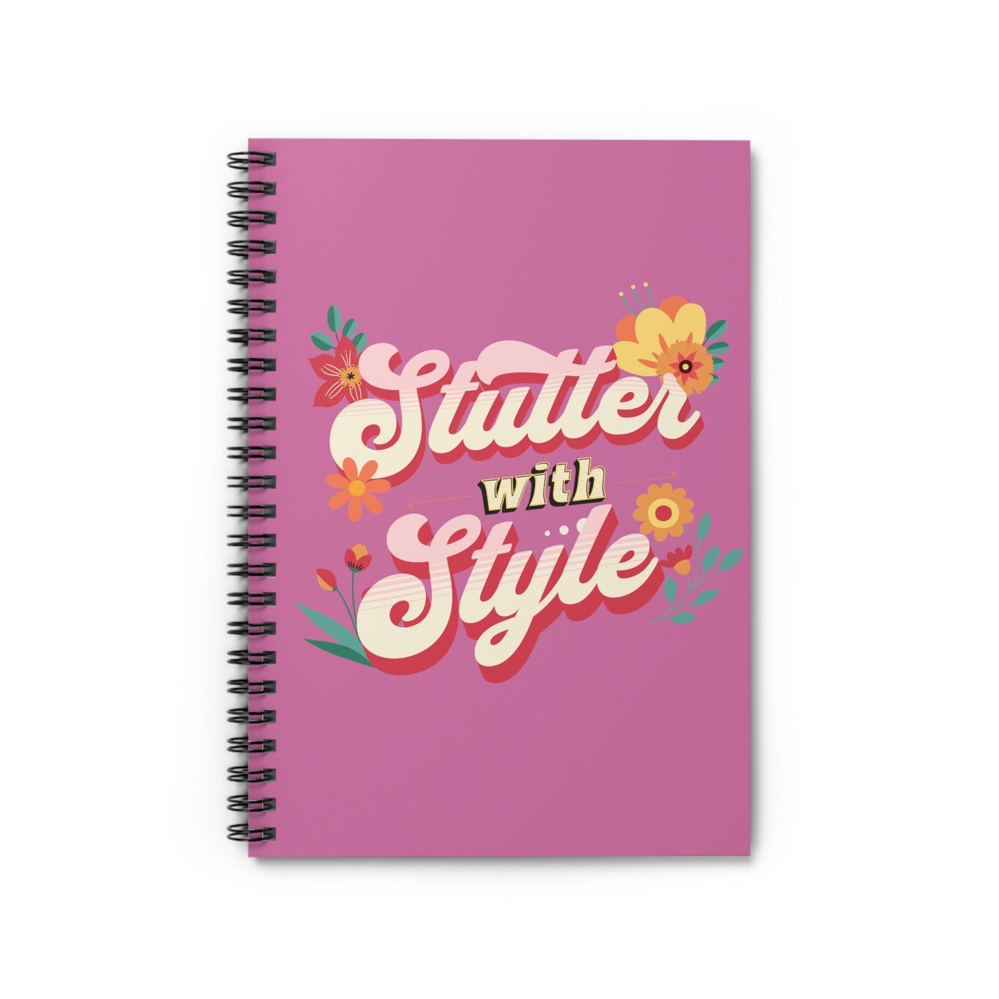 Stutter with Style Floral Gift Notebook