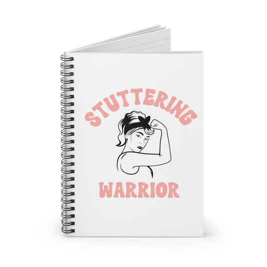 Stuttering Warrior Pinup Retro Spiral Notebook