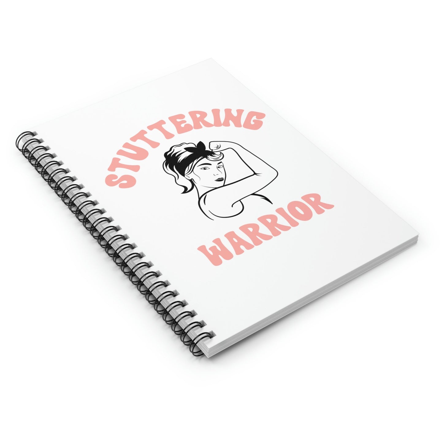 Stuttering Warrior Pinup Retro Spiral Notebook