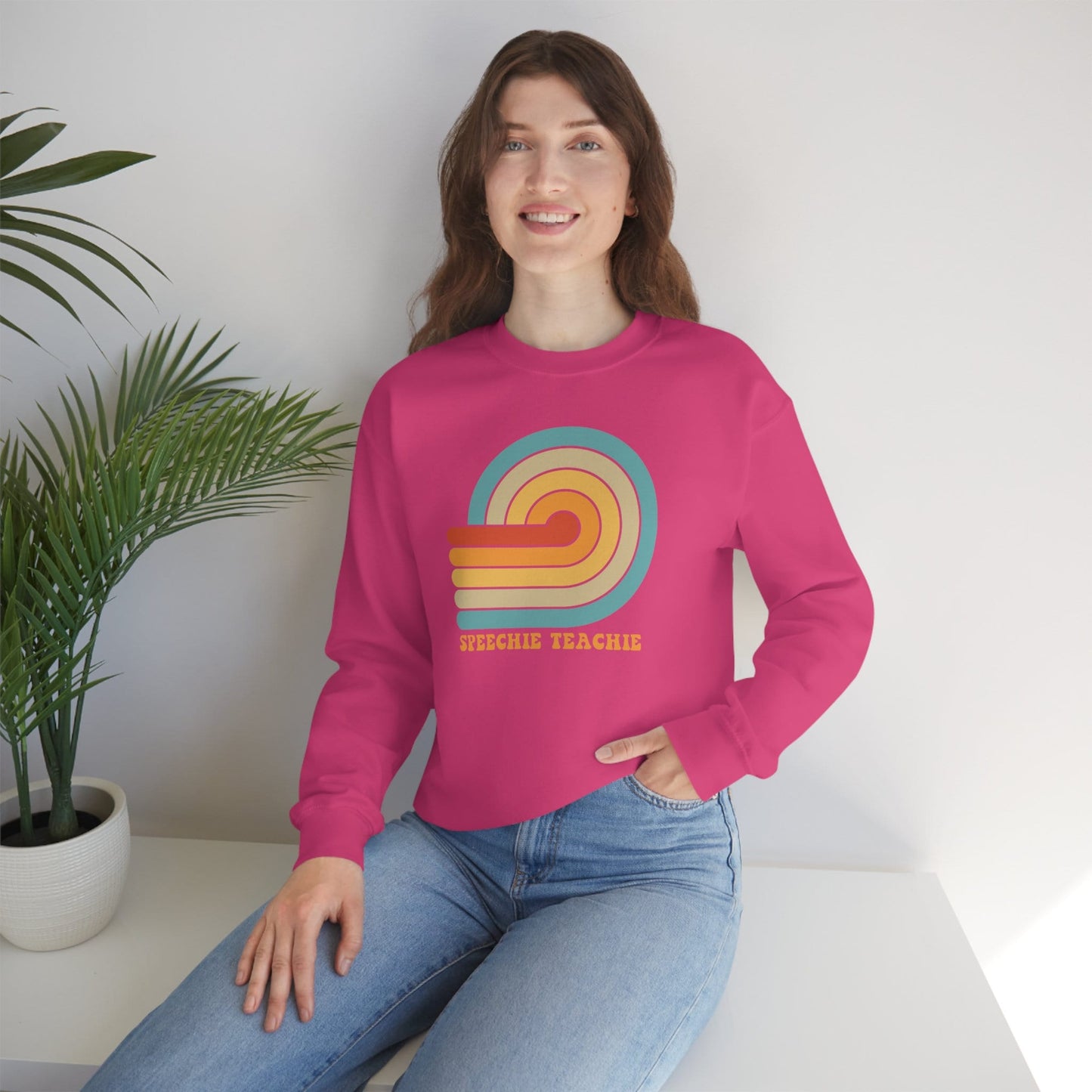 Speechie Teachie Retro Sun SLP Sweatshirt