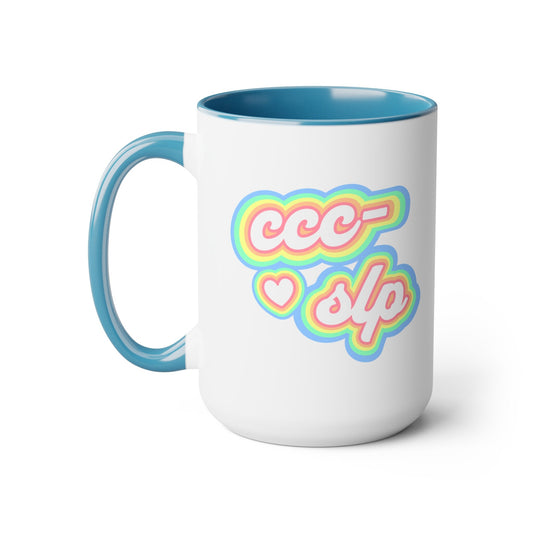 CCC-SLP 15oz Two-Tone Coffee Mug for SLPs