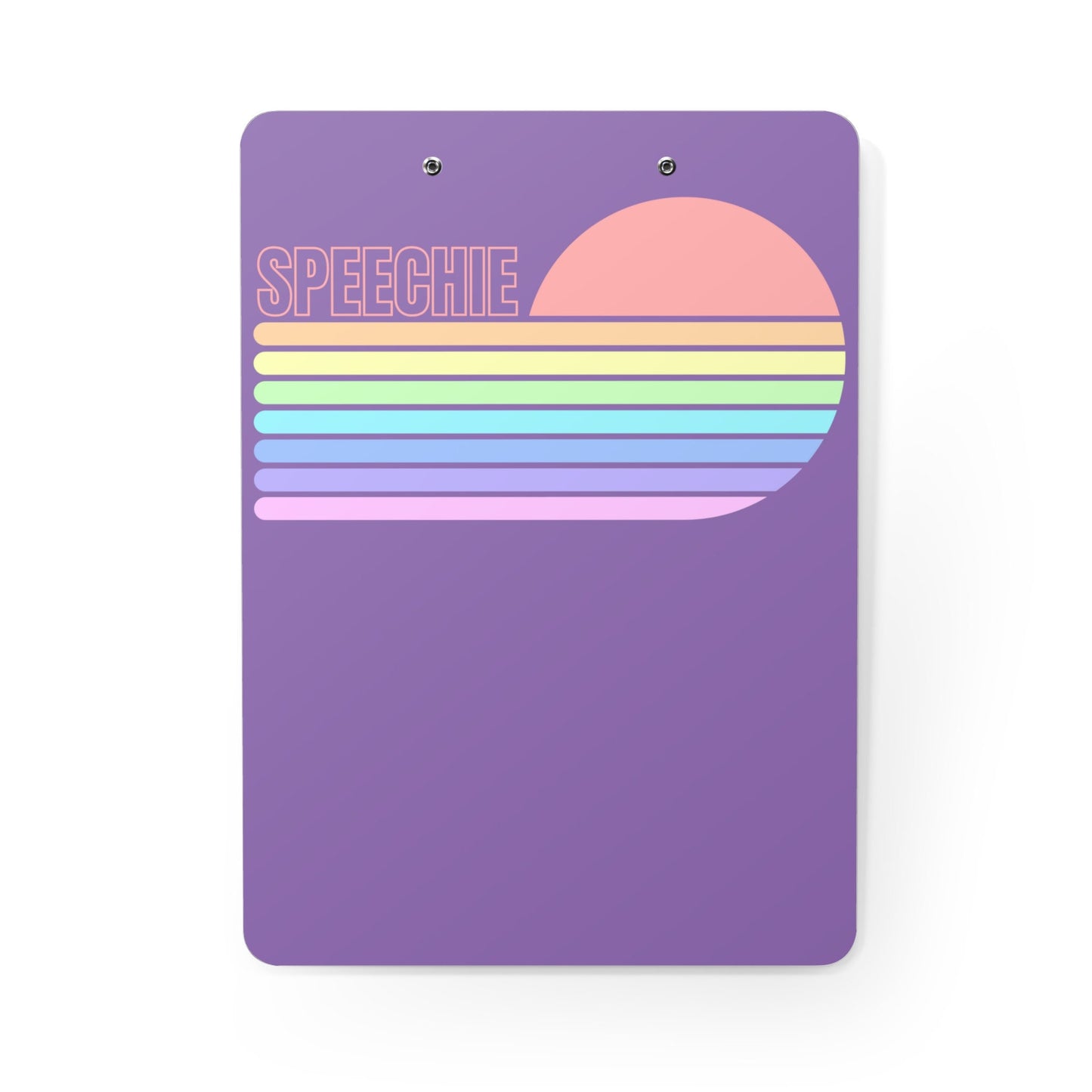 Speechie Retro Pastel Stripe SLP Clipboard