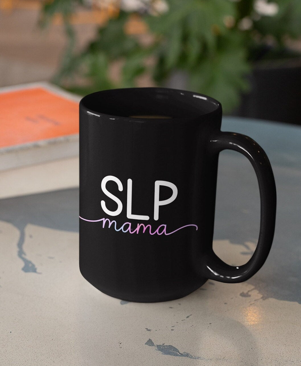 SLP Mama Minimalist Mother's Day Black 15oz Mug