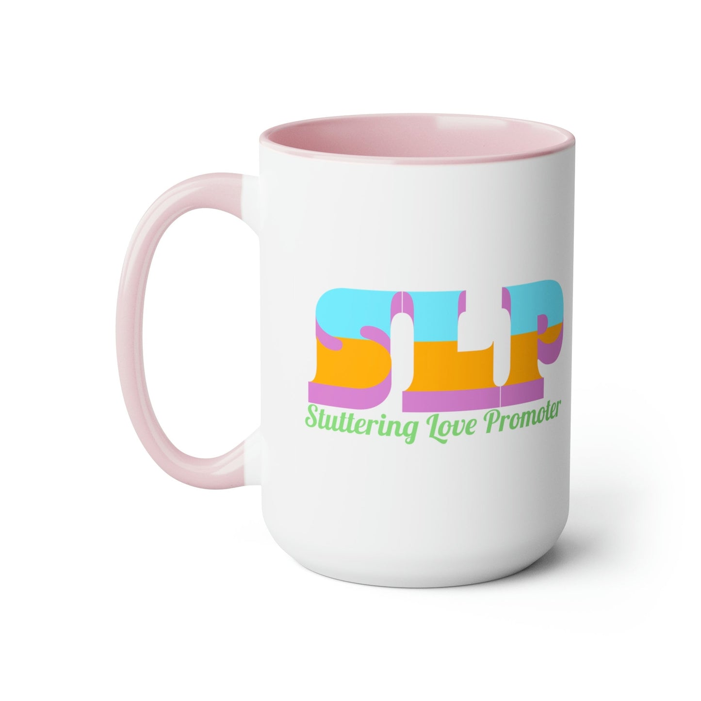 Stuttering Love Provider SLP 15oz Two-Tone Mug