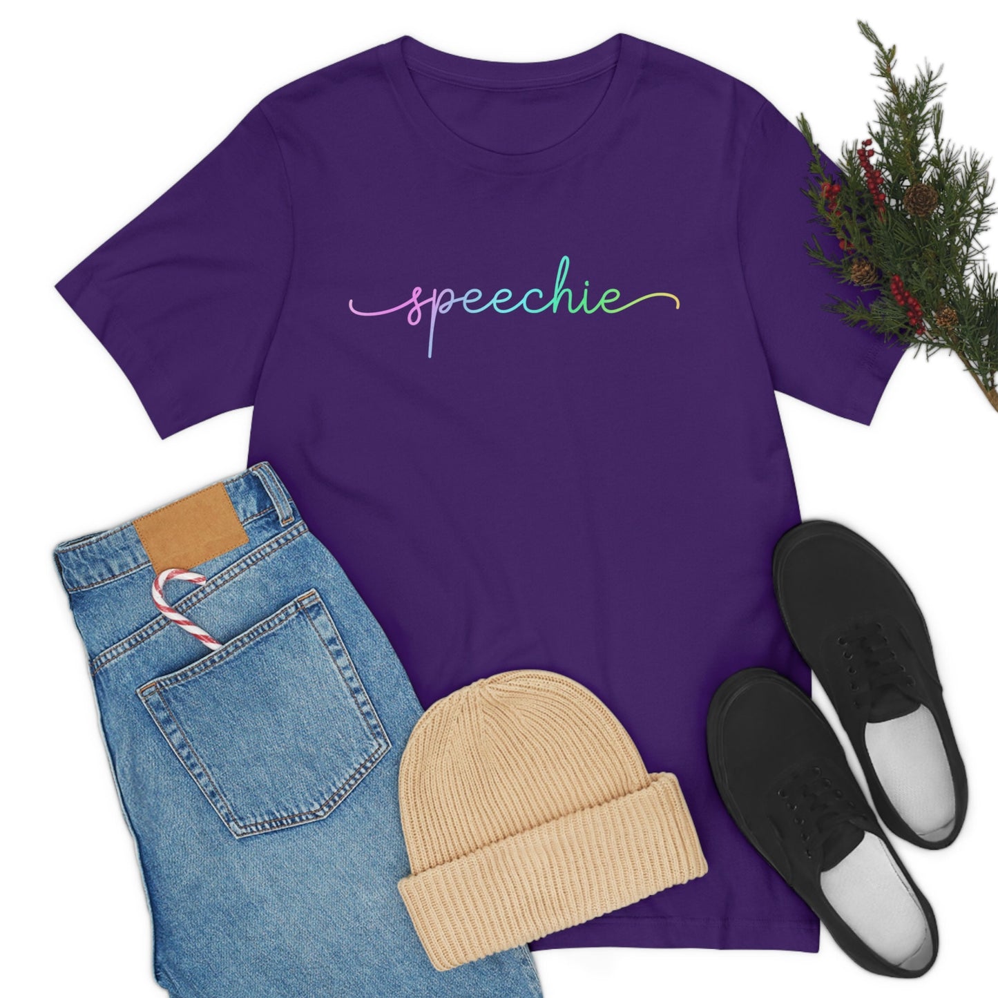 Speechie Pastel Gradient Minimalist SLP T-shirt