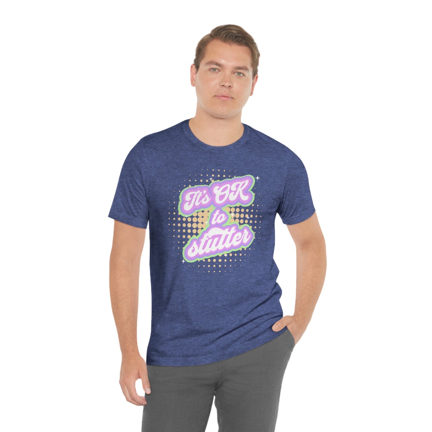 It's OK to Stutter Pastel Retro Shirt