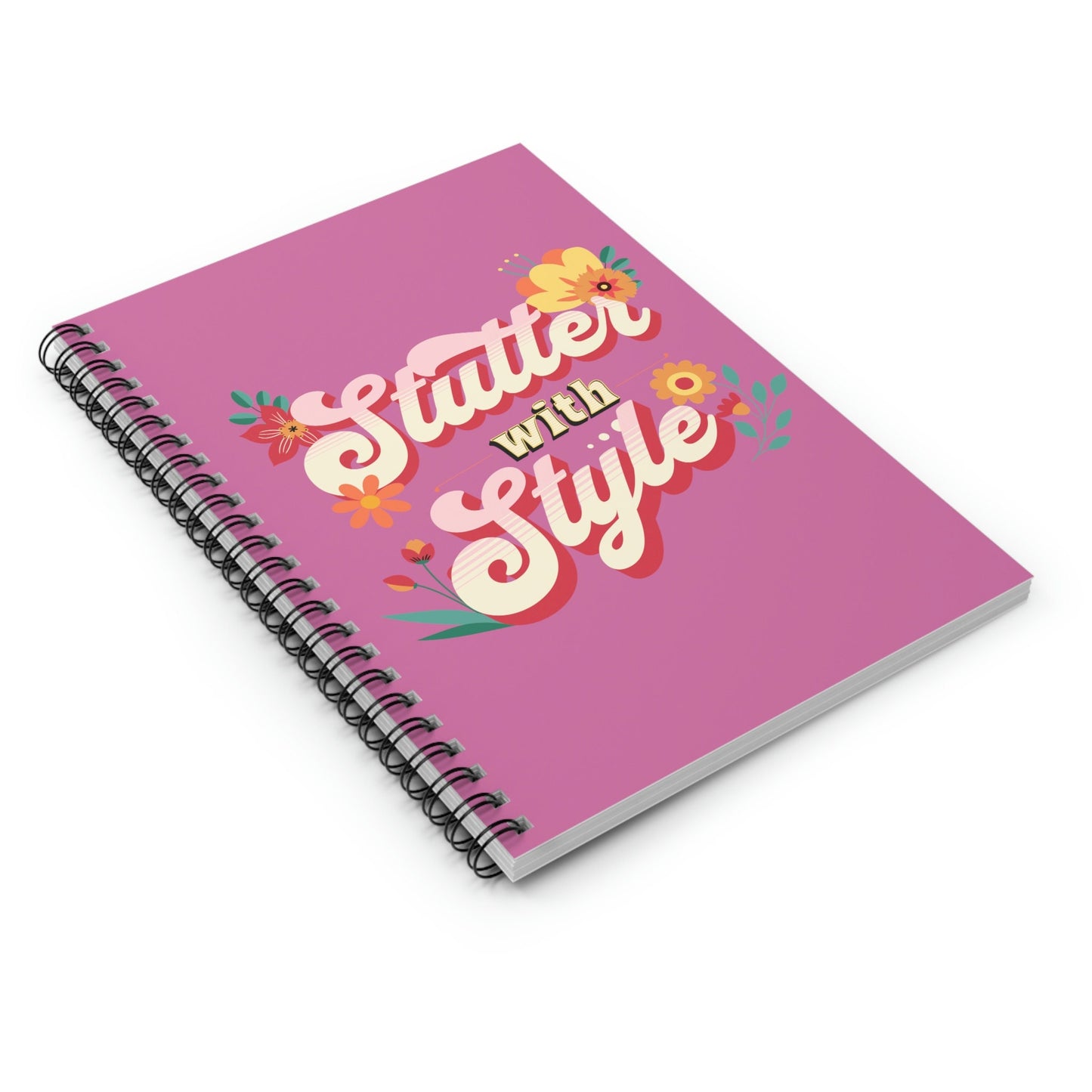 Stutter with Style Floral Gift Notebook