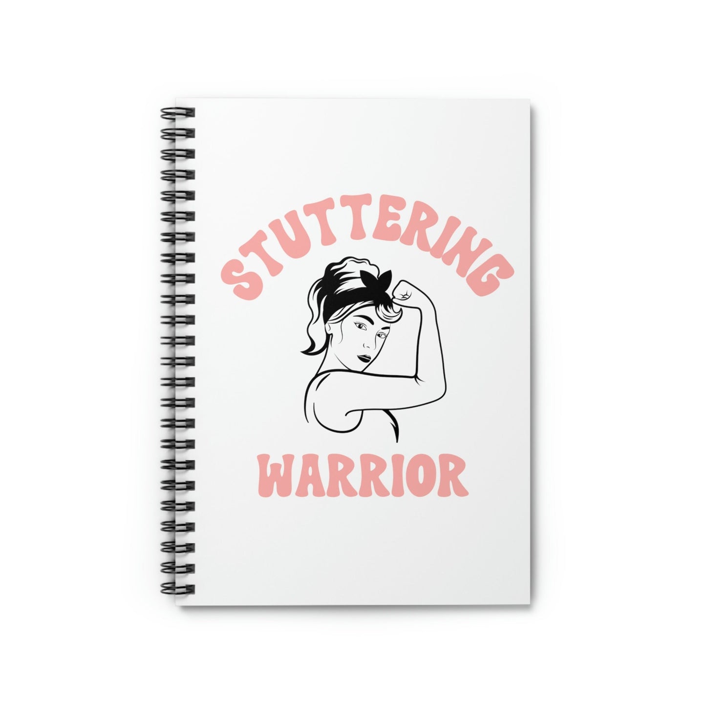 Stuttering Warrior Pinup Retro Spiral Notebook