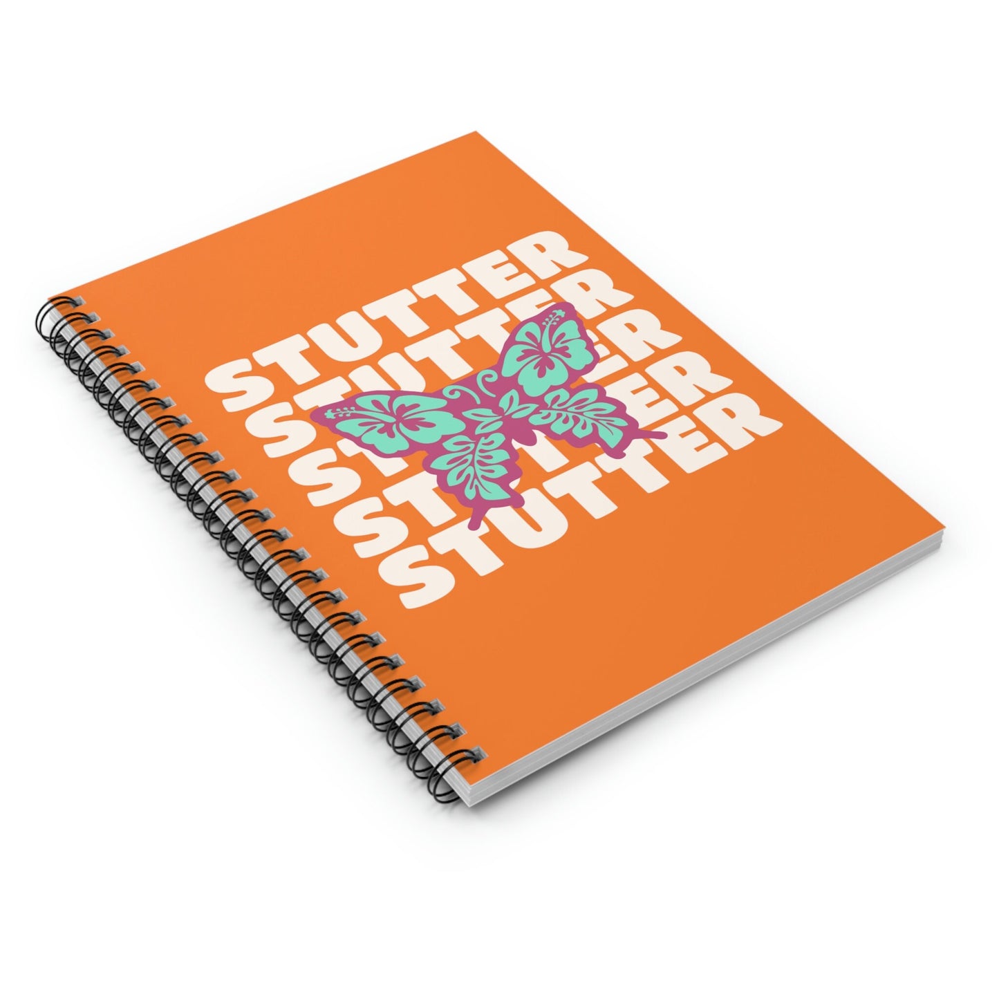Stutter Butterfly Spiral Notebook
