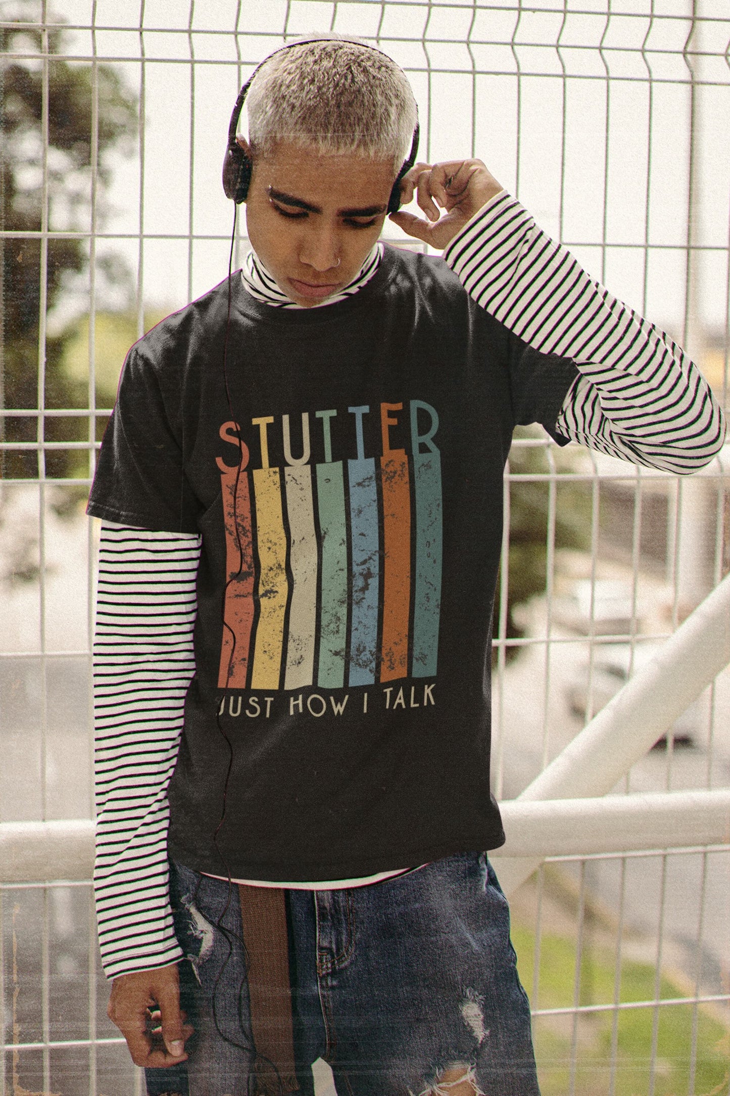 Stutter Just How I Talk Grunge T-shirt