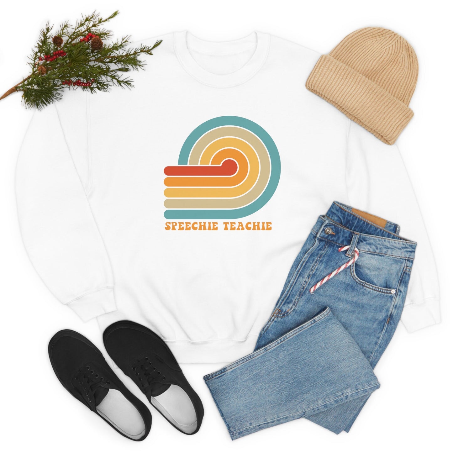 Speechie Teachie Retro Sun SLP Sweatshirt