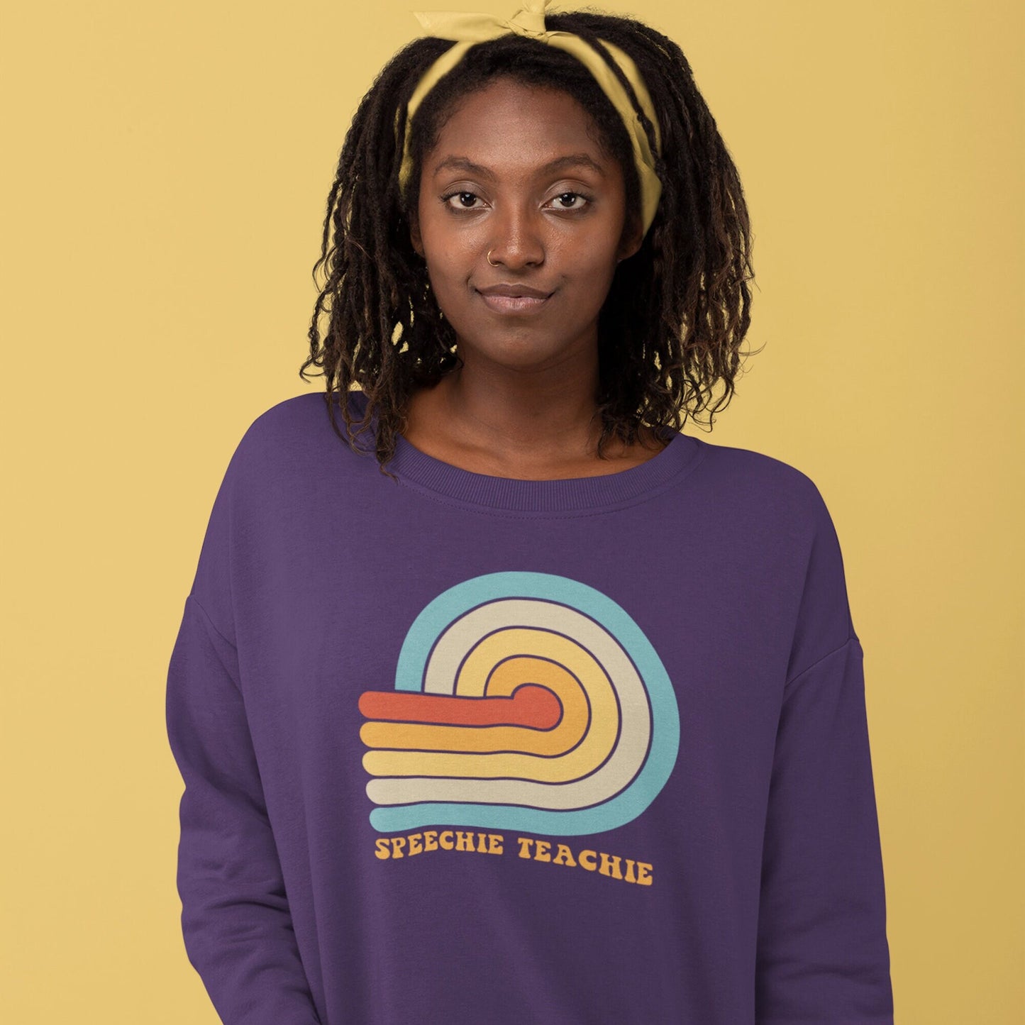 Speechie Teachie Retro Sun SLP Sweatshirt