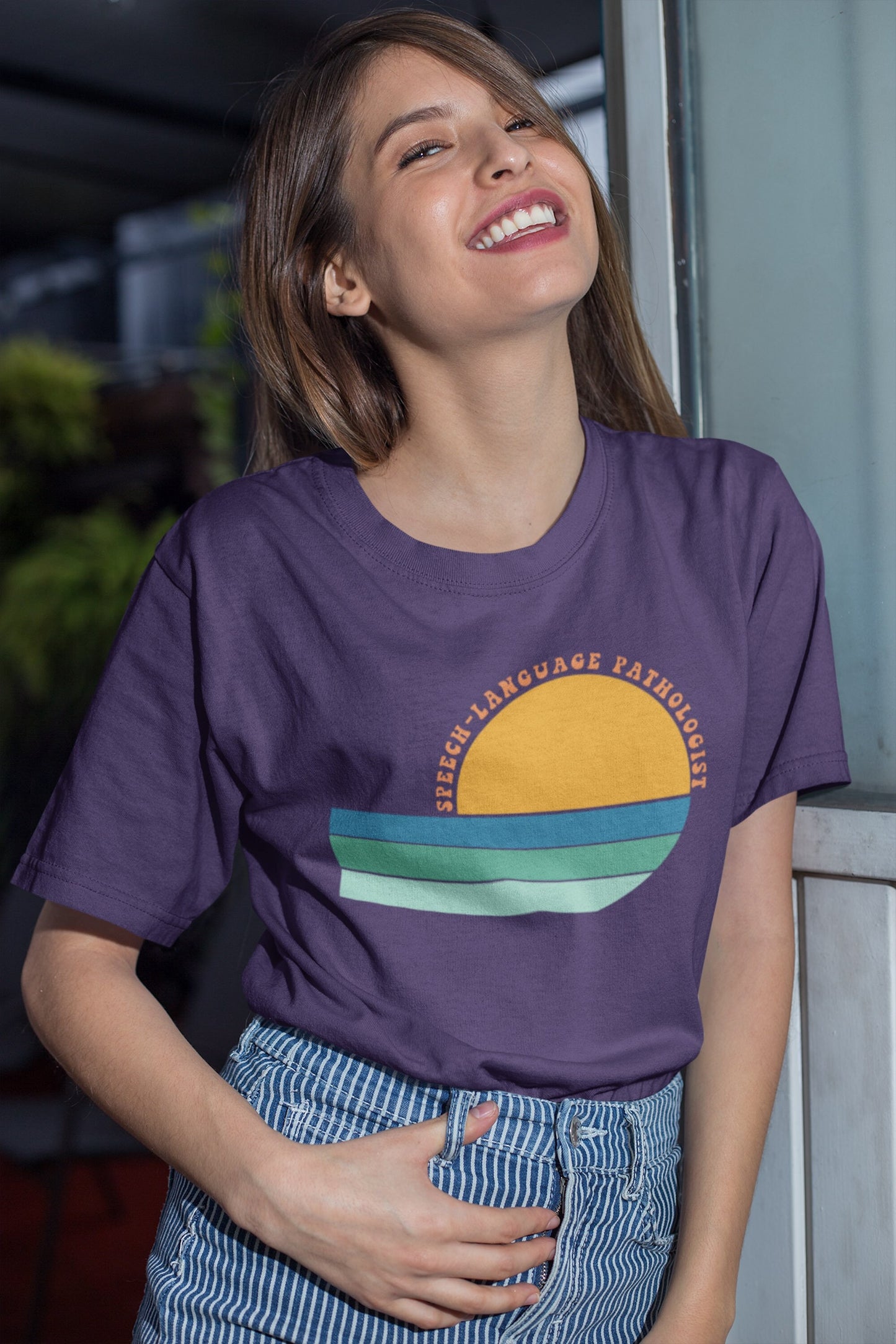Speech-Language Pathologist Retro Sun T-Shirt