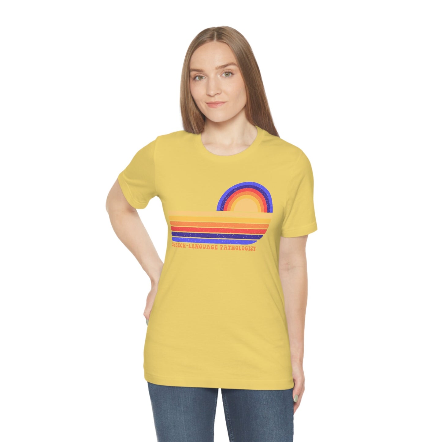 Speech Language Pathologist Retro Sun T-Shirt