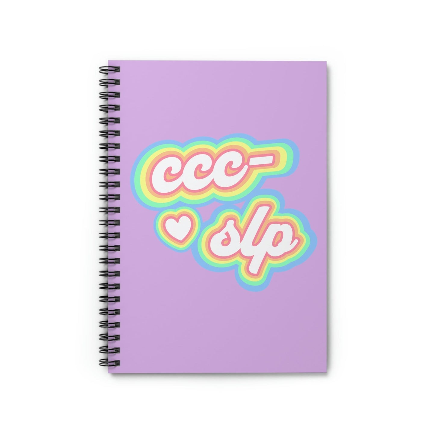 CCC-SLP Pastel Retro Spiral Notebook