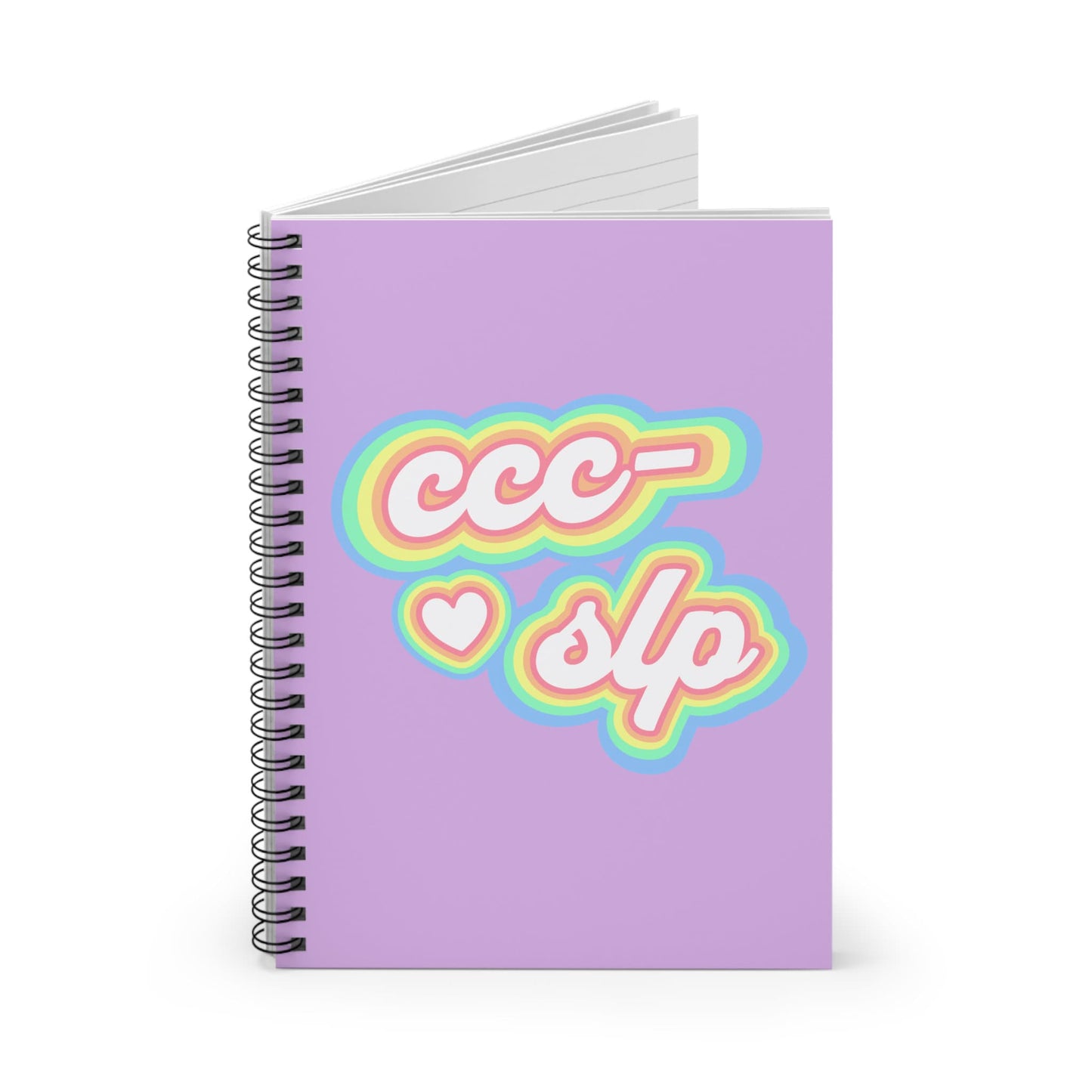 CCC-SLP Pastel Retro Spiral Notebook