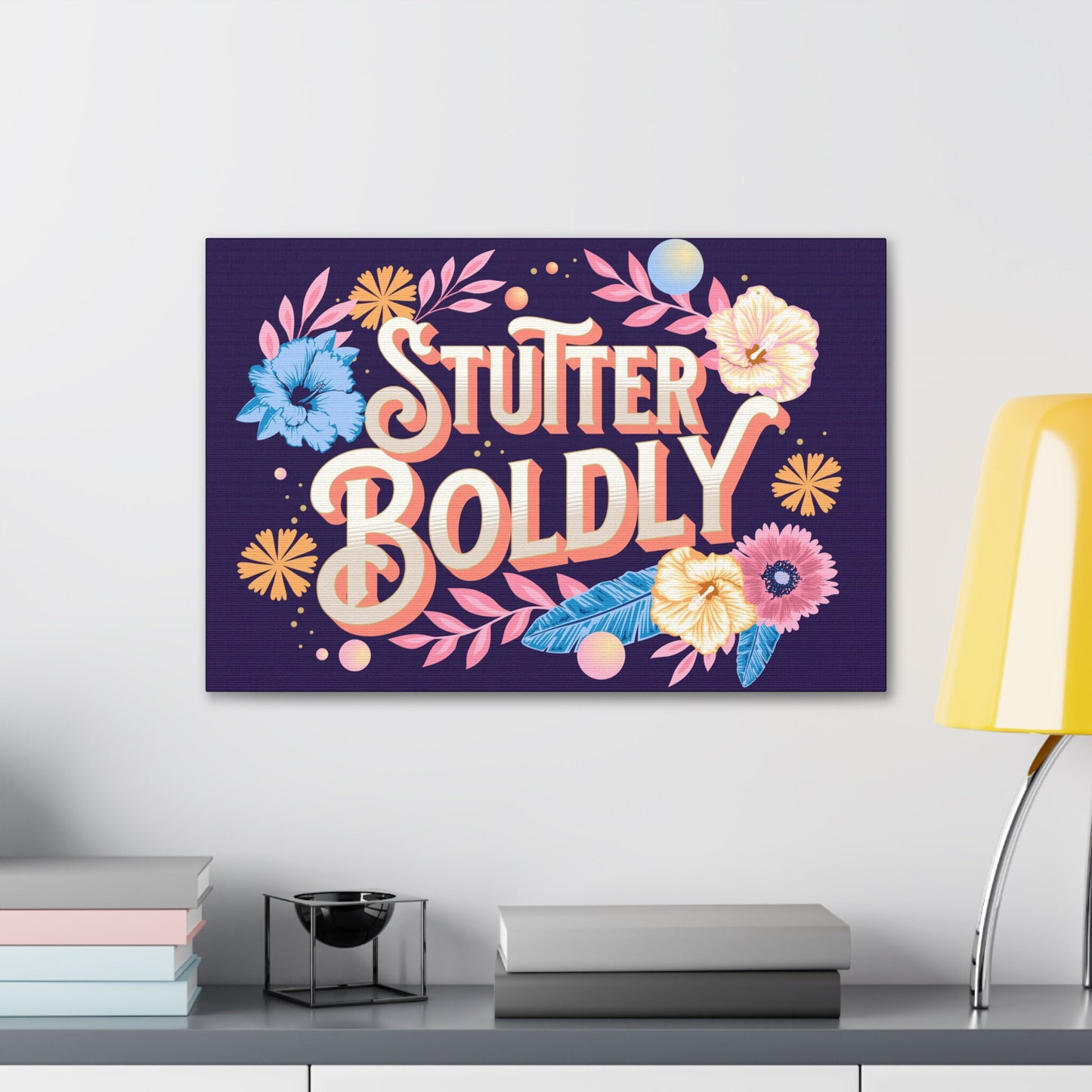 Stutter Boldly Floral Canvas Wall Art