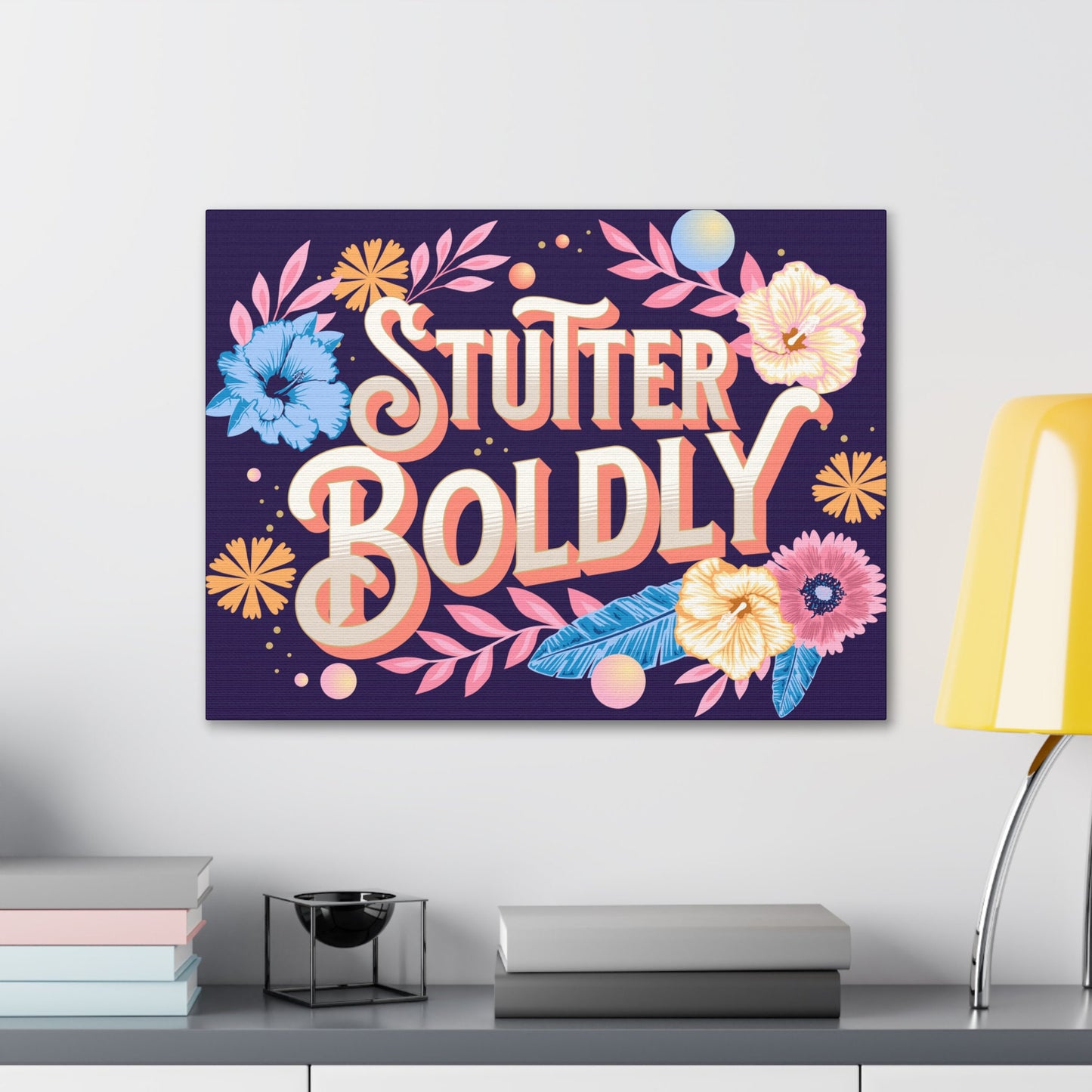 Stutter Boldly Floral Canvas Wall Art