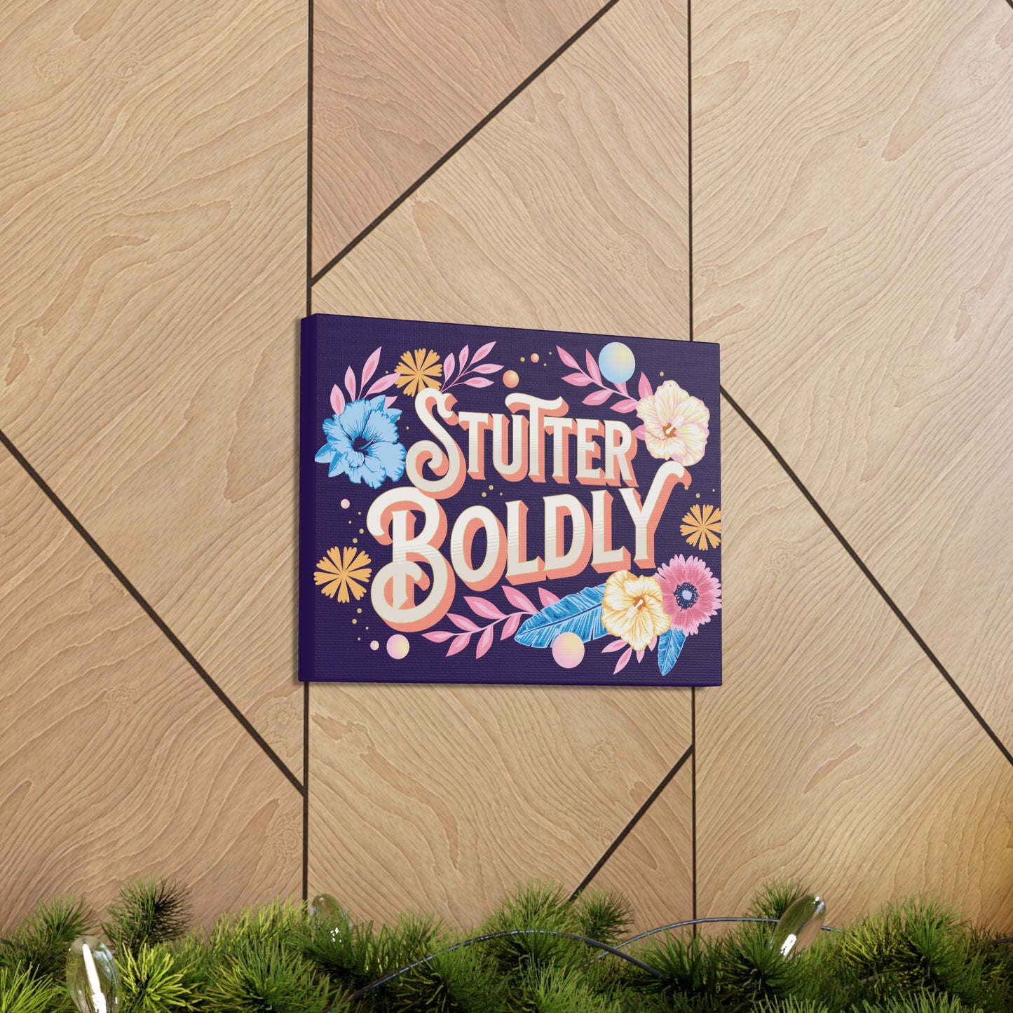 Stutter Boldly Floral Canvas Wall Art