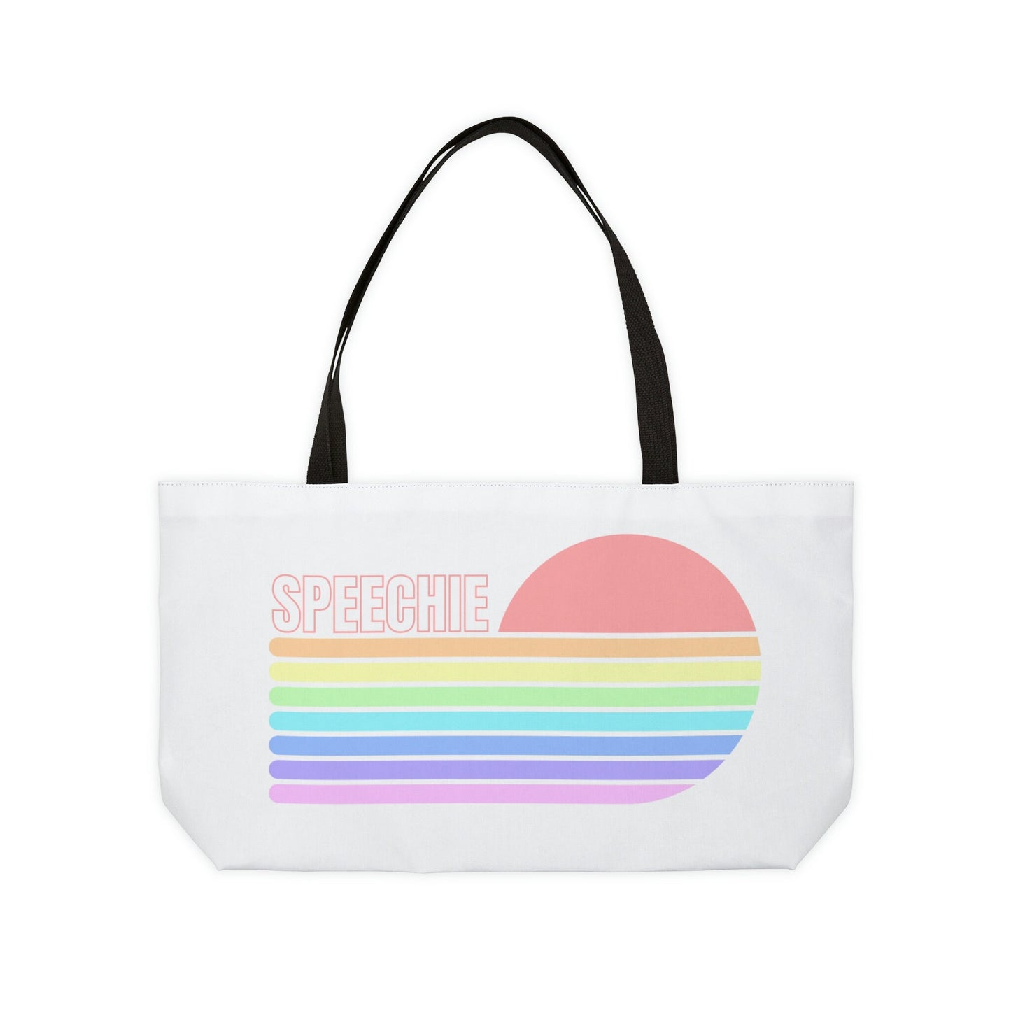 Speechie Weekender Pastel Retro Sun Tote Bag