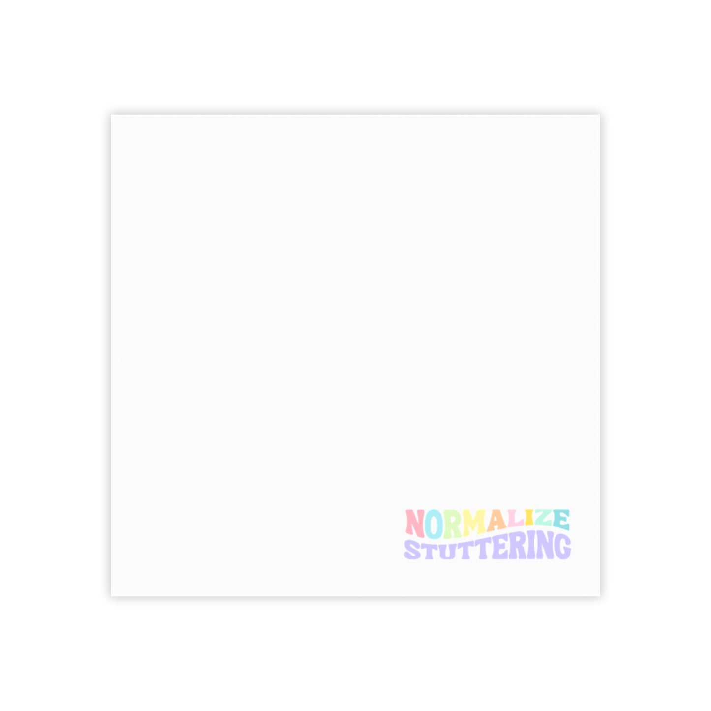 Normalize Stuttering Sticky Note Pad