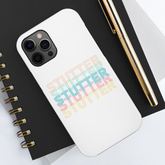 Staggered Stutter Pastel Retro Phone Case