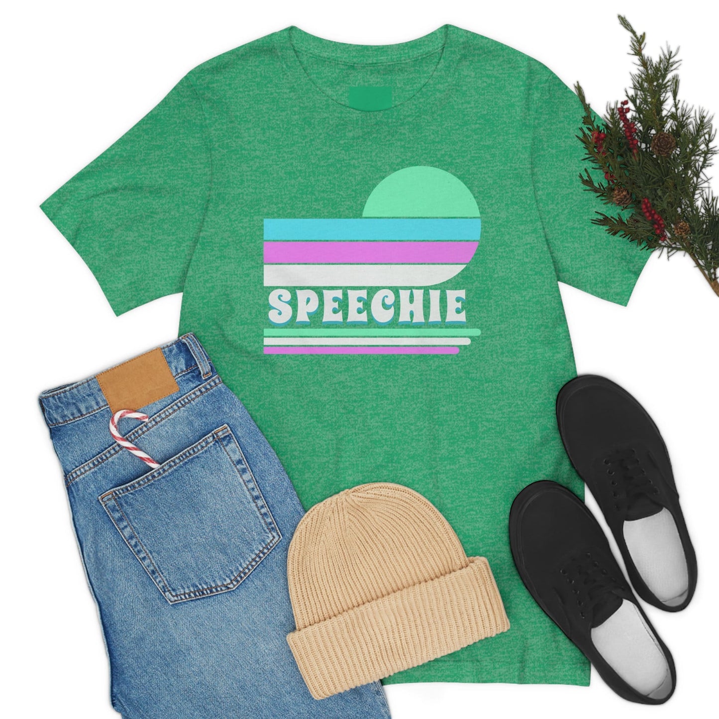 Speechie Pastel Retro Sun Stripe Shirt SLP Gift