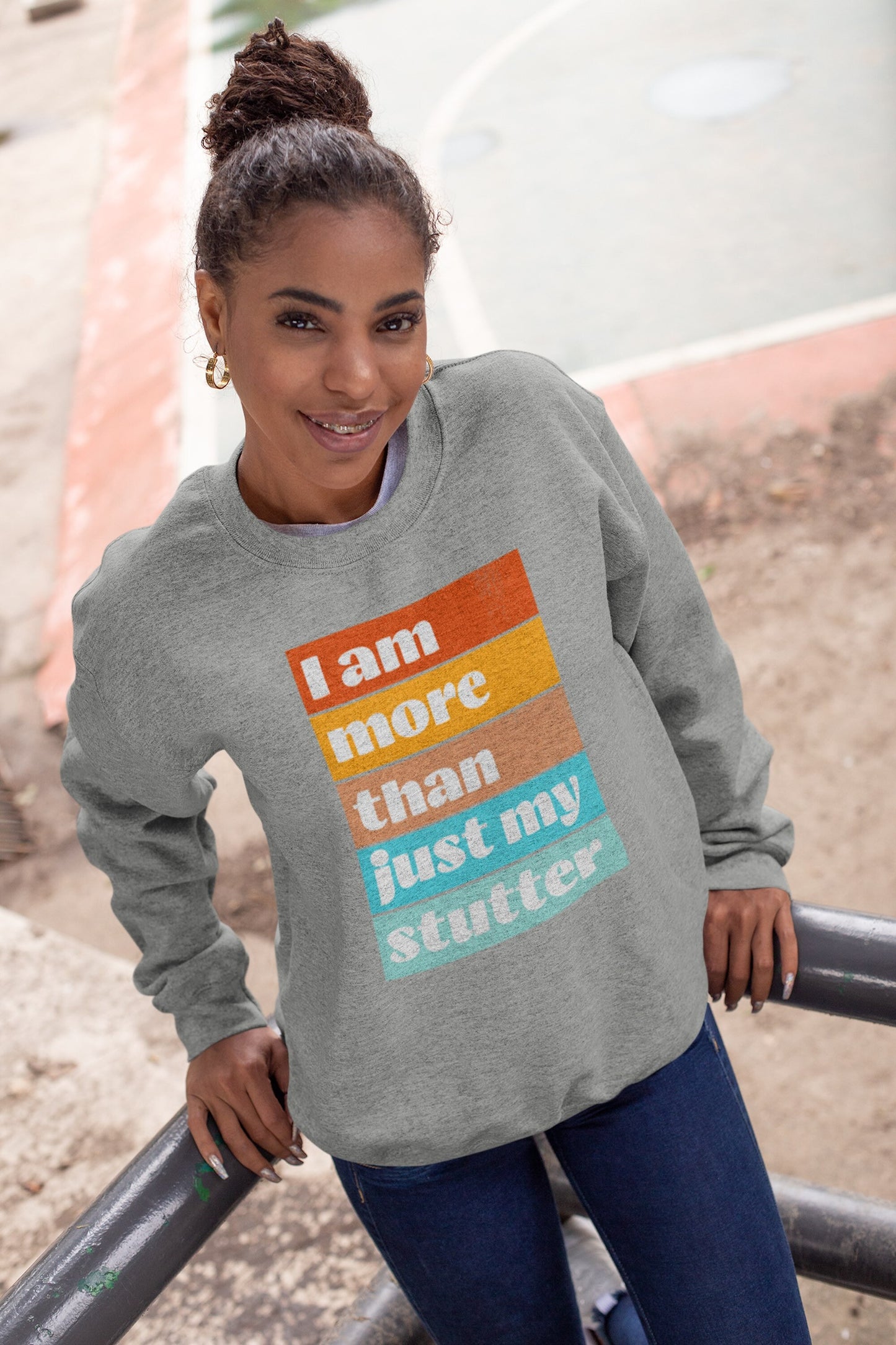 I Am More Than Just My Stutter Crewneck Sweatshirt