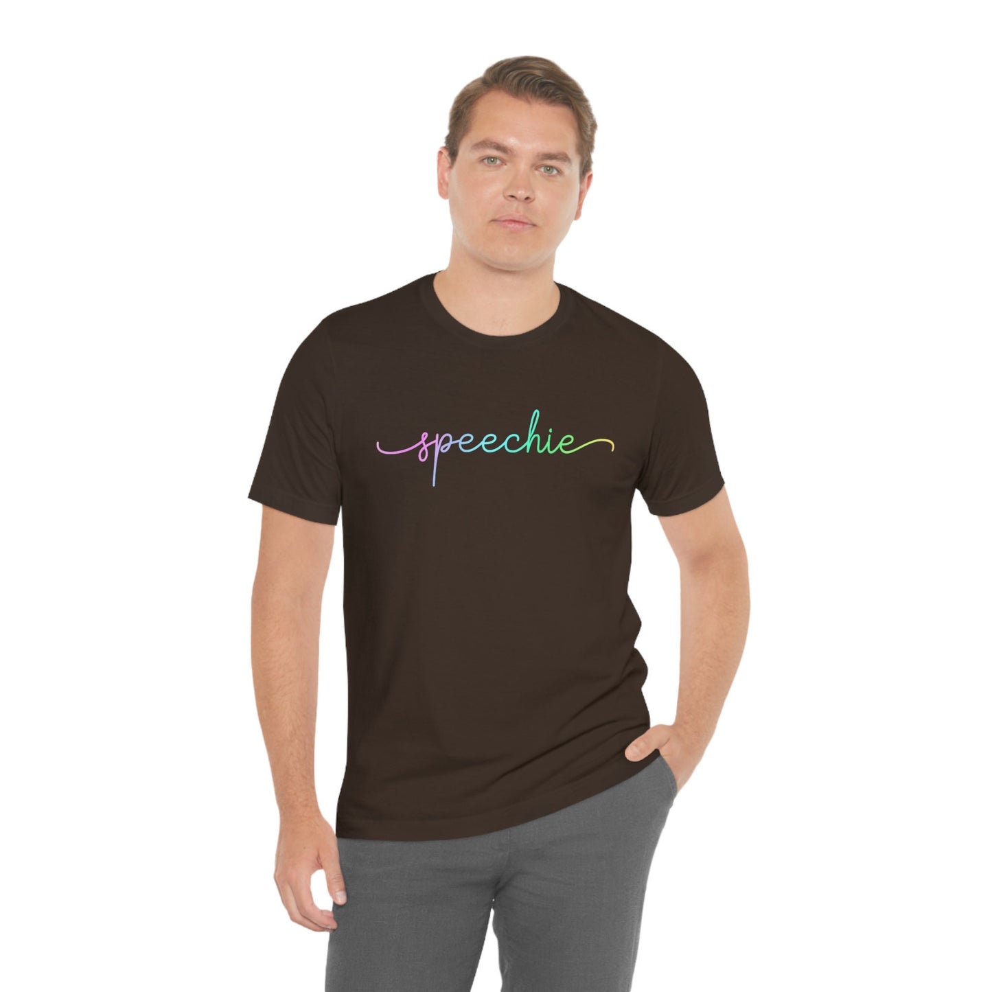 Speechie Pastel Gradient Minimalist SLP T-shirt