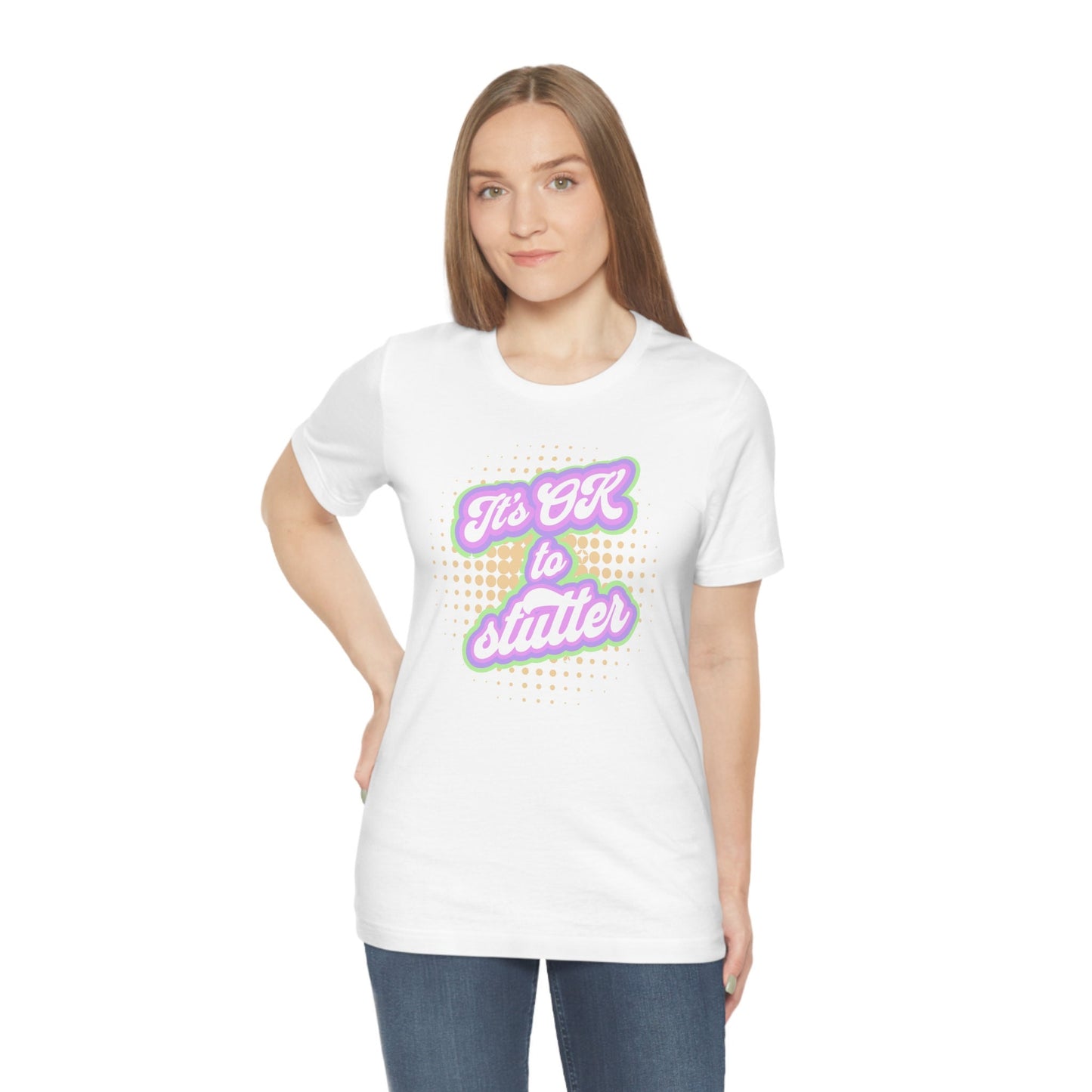 It's OK to Stutter Pastel Retro Shirt