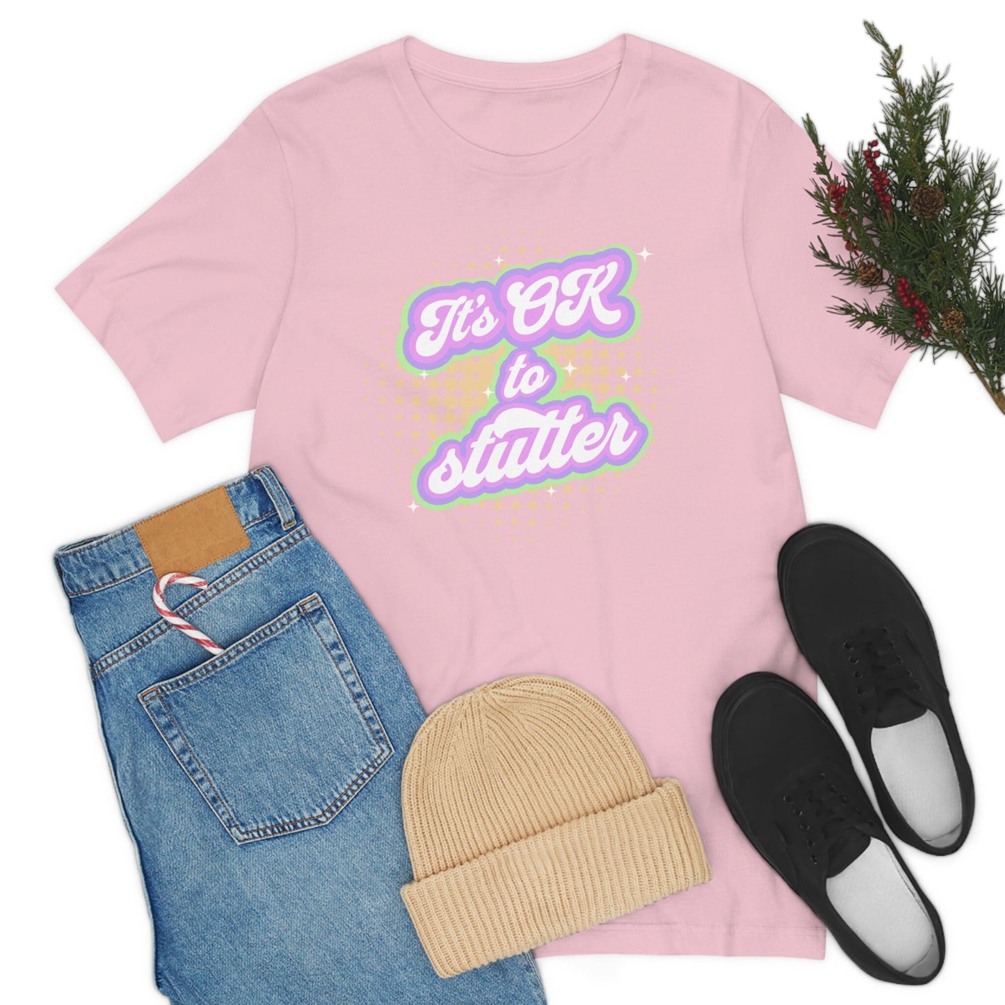 It's OK to Stutter Pastel Retro Shirt