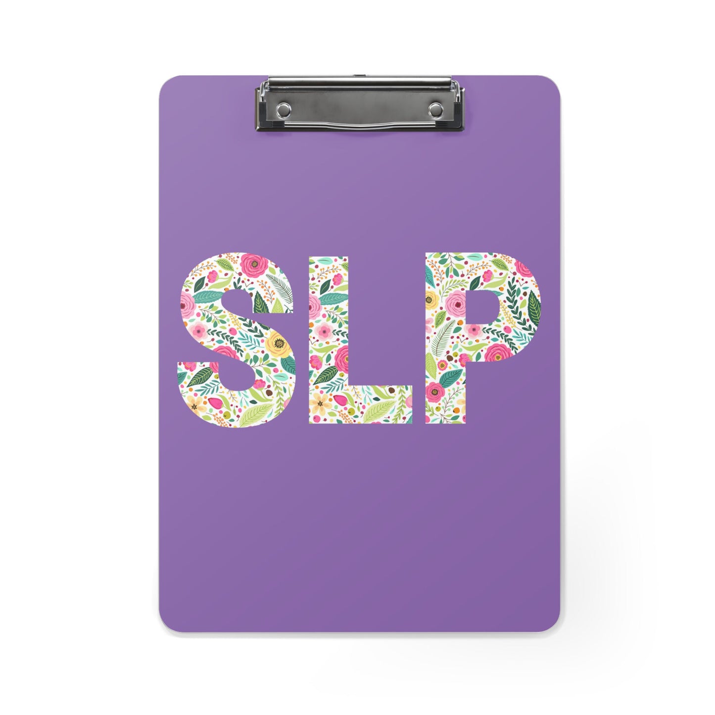 SLP Floral Speechie Clipboard