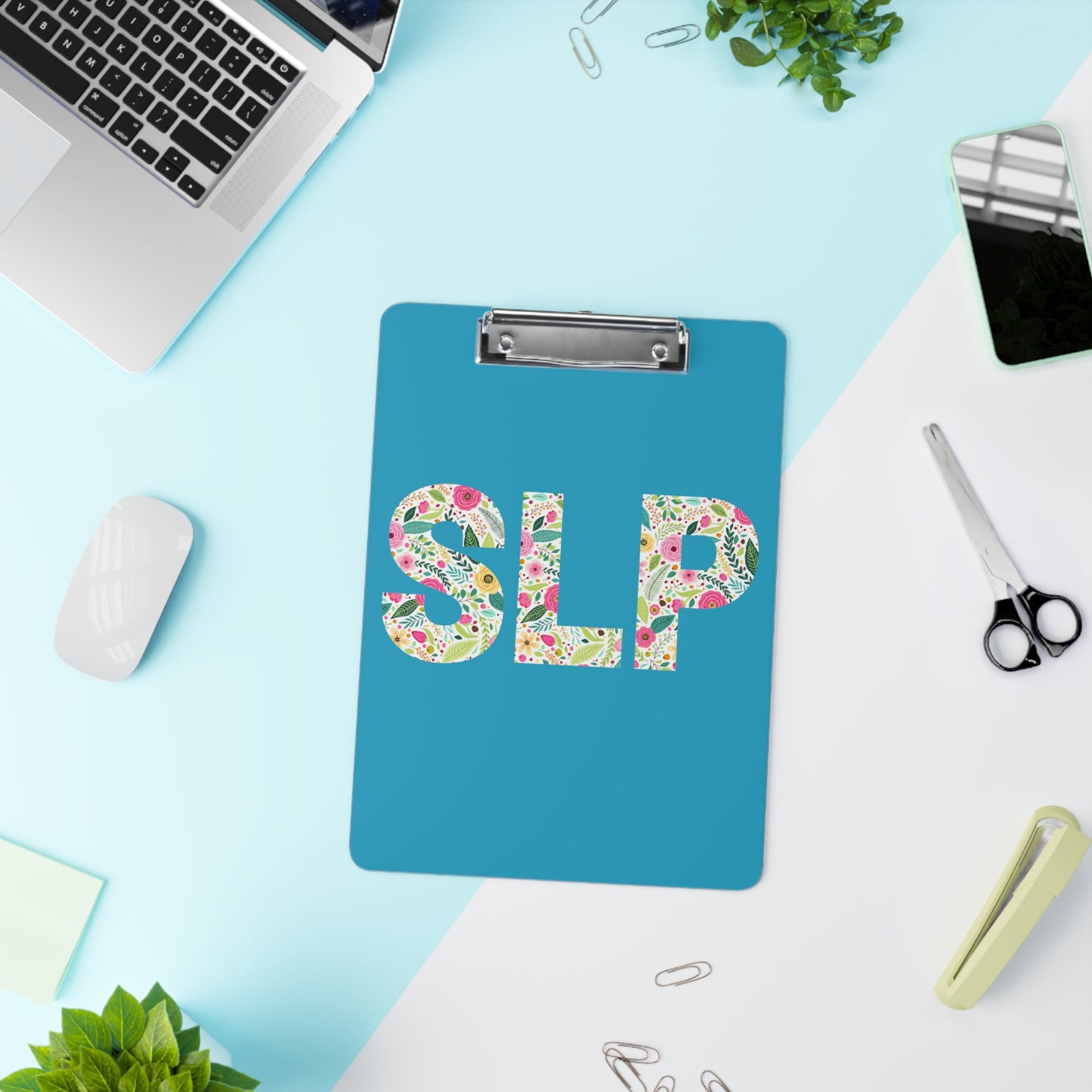 SLP Floral Speechie Clipboard