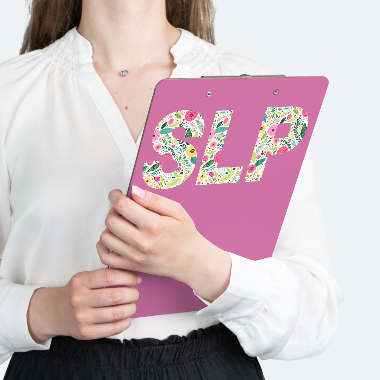 SLP Floral Speechie Clipboard