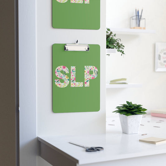 SLP Floral Speechie Clipboard