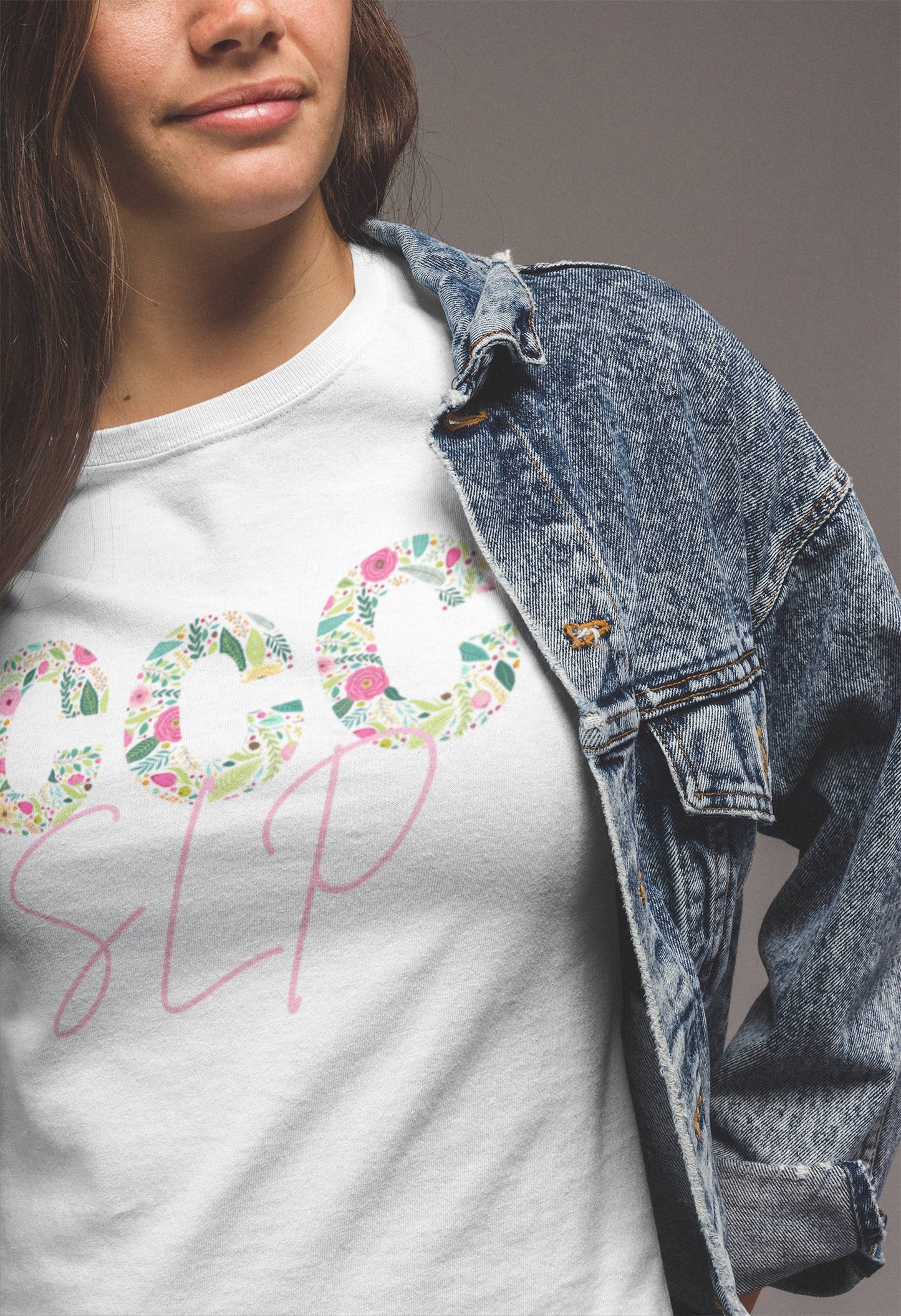 CCC-SLP Floral Tshirt Graduation Gift