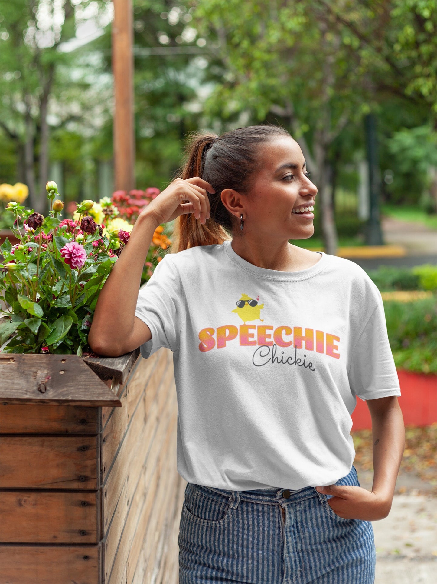 Cute Speechie Chickie T-shirt SLP Gift