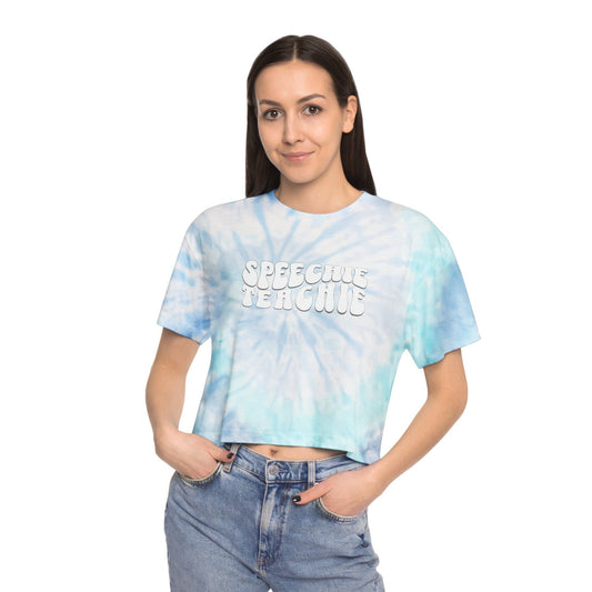 Speechie Teachie Tie-Dye Crop Top SLP Gift