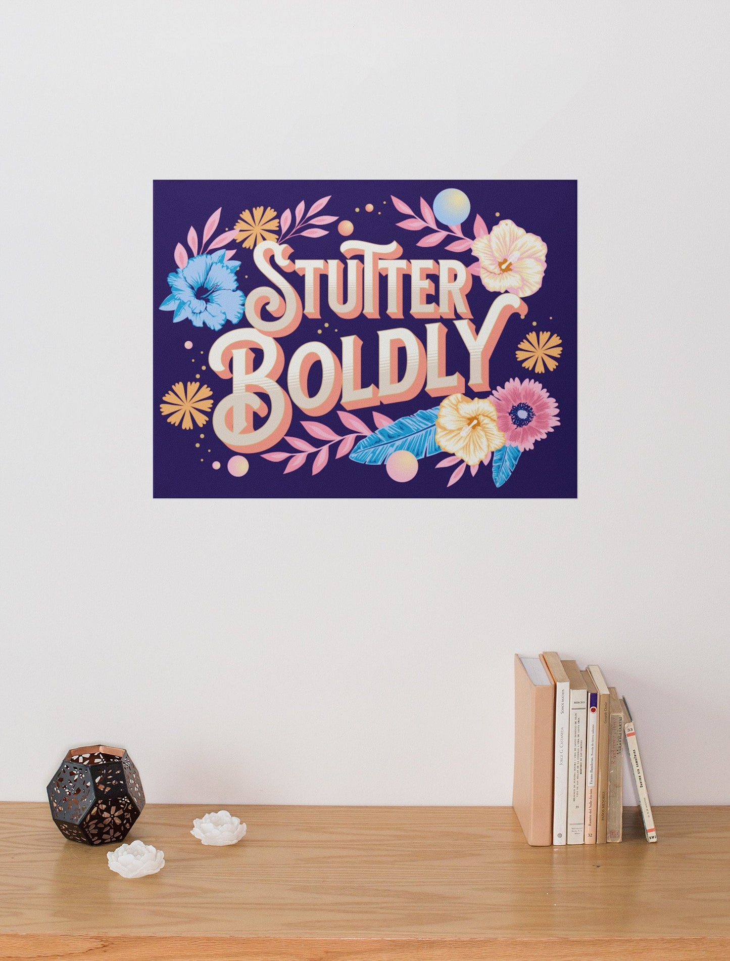 Stutter Boldly Floral Canvas Wall Art