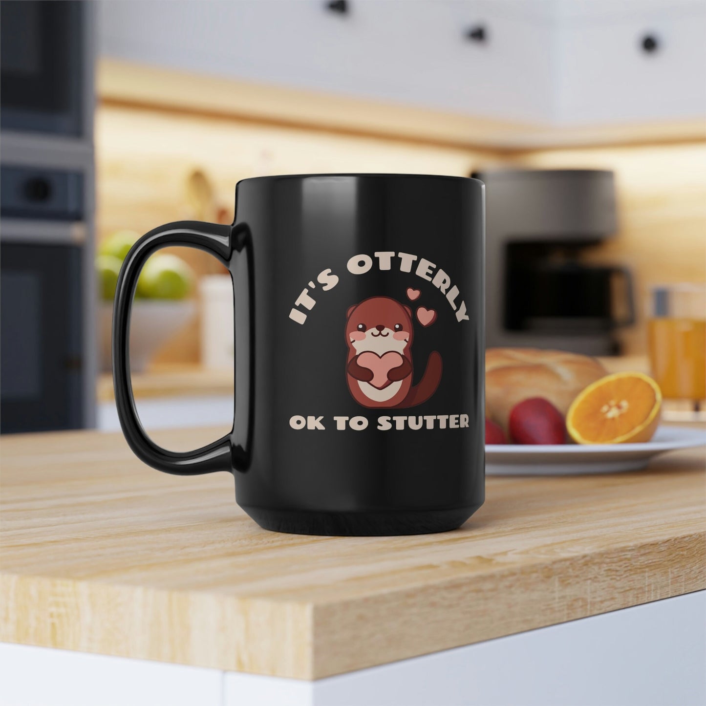 It's Otterly OK to Stutter Otter Stutter 15 oz. Mug