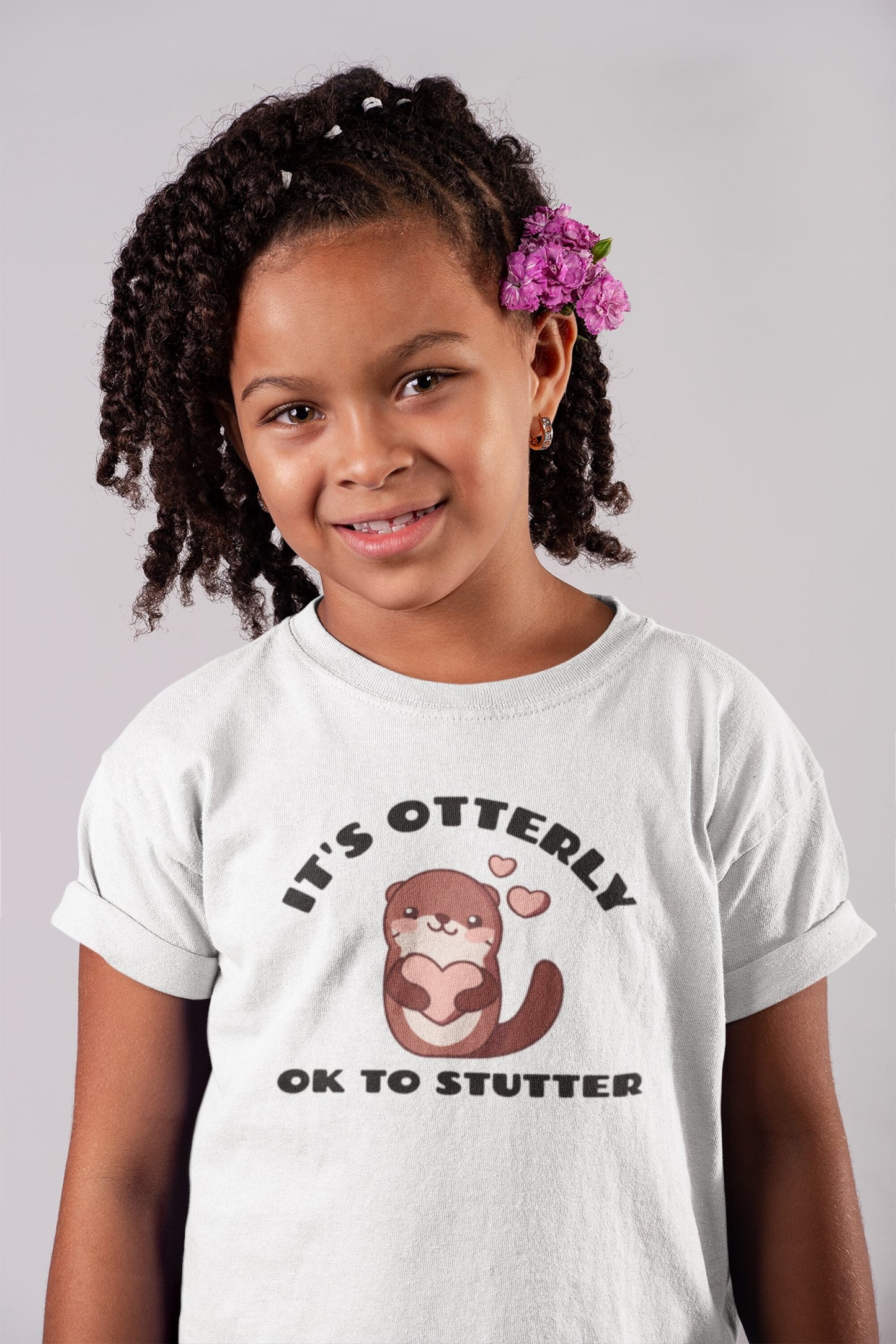 It's Otterly OK to Stutter Youth T-shirt