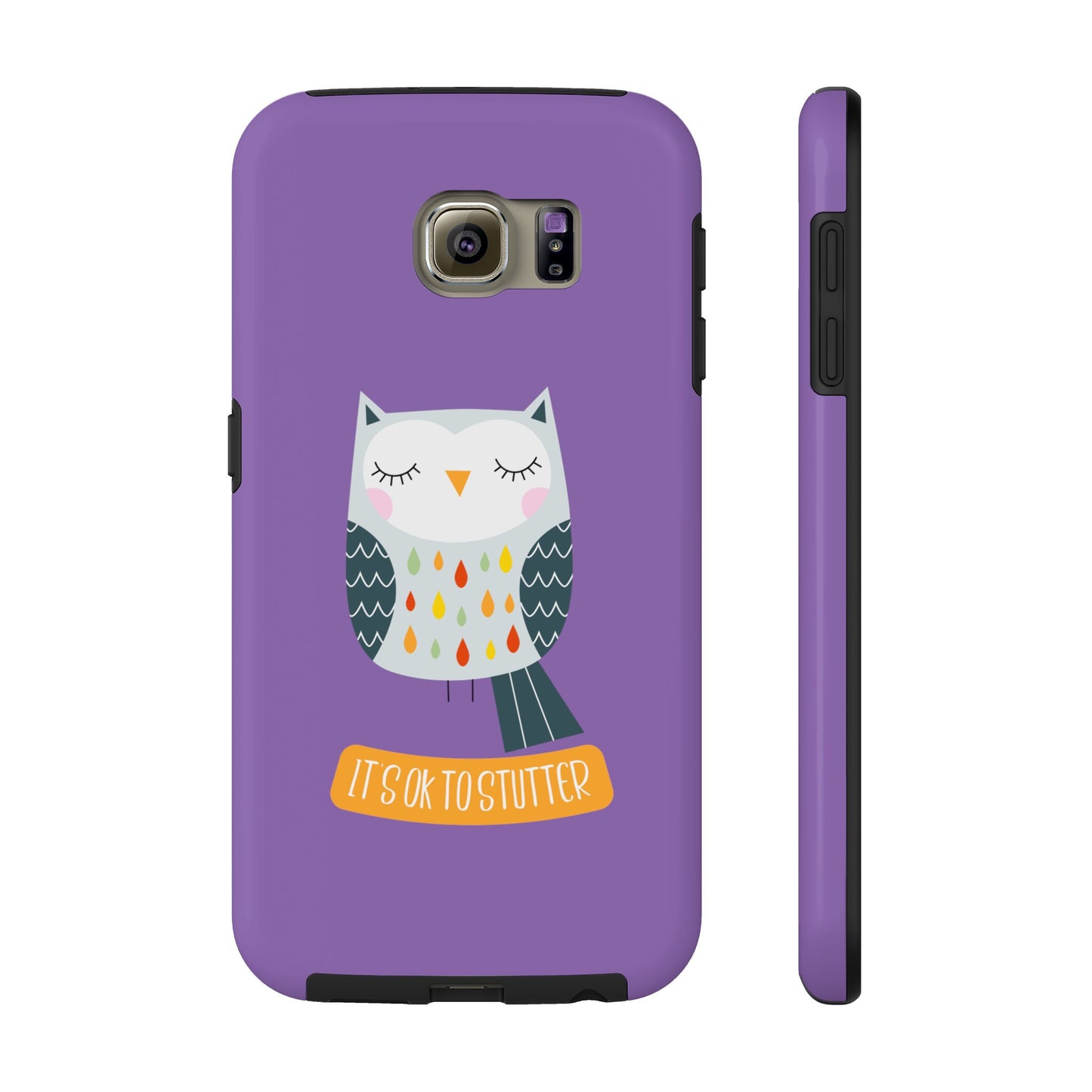 It's OK to Stutter Owl Phone Case